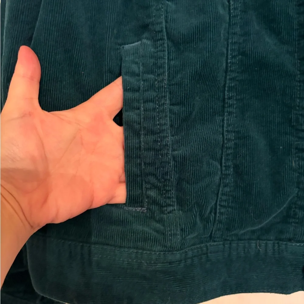 Talbots Deep Teal Corduroy Jacket - Picture 3 of 5